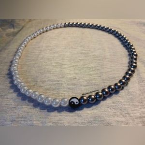 5/$20 ENTIRE SHOP CLEARANCE Yin and Yang mens beaded necklace ☯️